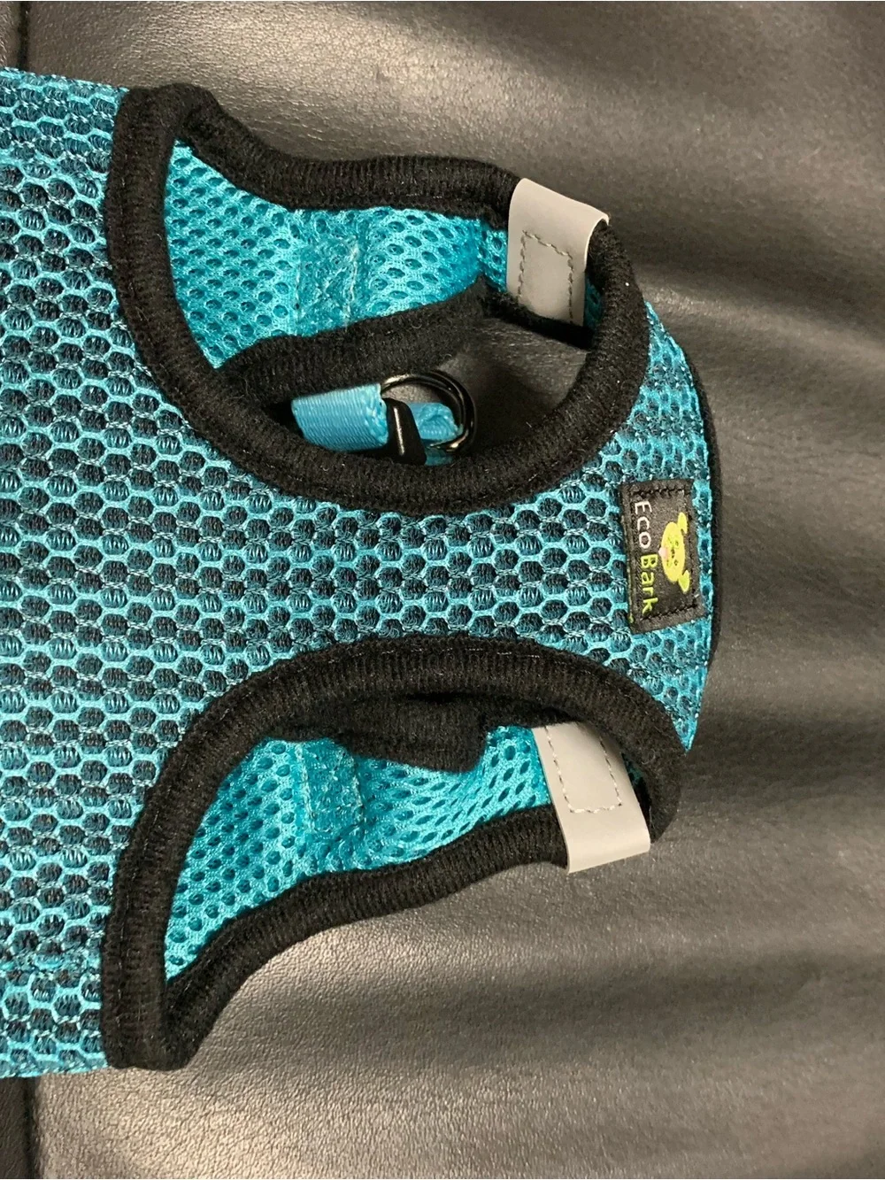 EooBark Teal Mesh Dog Harness with Black Trim size—xs